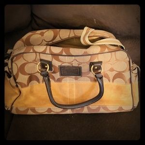 Coach shoulder over night bag!